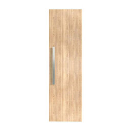 Rinse Bathrooms Designer 1200mm Wall Mounted Tall Unit Bathroom Storage Unit Tall Bathroom Storage Cabinet Light Oak - thumbnail 2