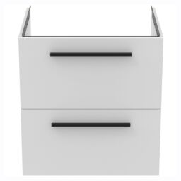 Ideal Standard I.life B Matt White Wood Effect Wall-Mounted Bathroom Vanity Unit (H) 630mm (W) 600mm - thumbnail 2