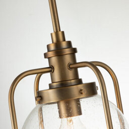 Luminosa Lighting Luminosa Kichler Triocent Globe Pendant Ceiling Light Natural Brass, Ip44 - thumbnail 2