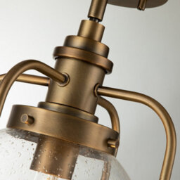 Luminosa Lighting Luminosa Kichler Triocent Globe Pendant Ceiling Light Natural Brass, Ip44 - thumbnail 5