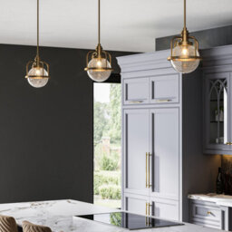Luminosa Lighting Luminosa Kichler Triocent Globe Pendant Ceiling Light Natural Brass, Ip44 - thumbnail 6