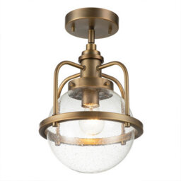 Luminosa Lighting Luminosa Kichler Triocent Globe Pendant Ceiling Light Natural Brass, Ip44 - thumbnail 7