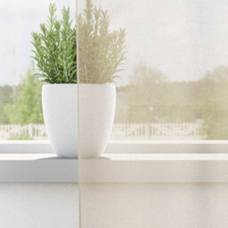Berkfield Durable Voile Curtains With Tab Top 2 Pcs Cream - thumbnail 3