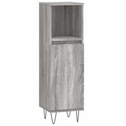 Vidaxl Bathroom Cabinet Grey Sonoma 30X30X100 Cm Engineered Wood - thumbnail 2