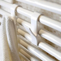 8 White Radiator Hooks, Bathroom Towel Rack, Clothes Drying Rack For Domestic Radiator, Towel Hooks - thumbnail 4
