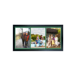 AK Frames 16X8 Pastel Pink Sleek Multi Photo Frame With Emerald Mount - Holds 3 Apertures (3X) 7X5 Photos - thumbnail 1