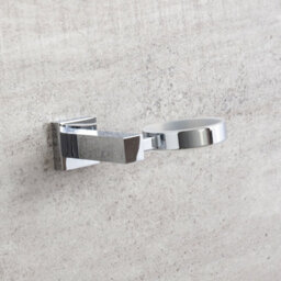 Plum&clay Tate Wall Mounted Bathroom Soap Holder Chrome & Ceramic Dish - thumbnail 3