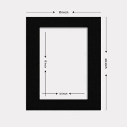 Ak Frames 20X16 Black Picture Mounts To Fit 15X10 Aperture Size - Mount Board Only (No Frame Included) - thumbnail 3