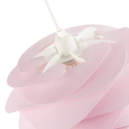 Happy Homewares Modern Pink Wavy Rippled Pendant Ceiling Light Shade For Bedroom Etc - thumbnail 3