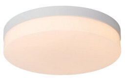 Lucide Biskit Modern Flush Ceiling Light Bathroom 34,5Cm - Led - 1X24W 2700K - Ip44 - White - thumbnail 1