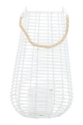 Orsina Lentigo Large White Rattan Lantern - thumbnail 2