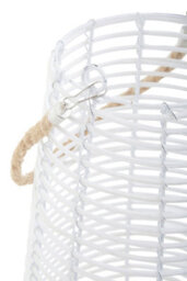 Orsina Lentigo Large White Rattan Lantern - thumbnail 3