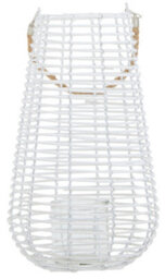 Orsina Lentigo Large White Rattan Lantern - thumbnail 1