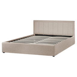 Beliani Ottoman Bed Boucle Montlaur 160 X 200 Cm (Eu King Size) Taupe - thumbnail 7