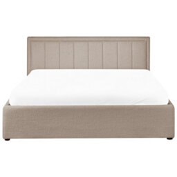 Beliani Ottoman Bed Boucle Montlaur 160 X 200 Cm (Eu King Size) Taupe - thumbnail 9