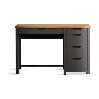 Furniture 48 Brahms Oak And Charcoal Painted Computer Desk - image 1