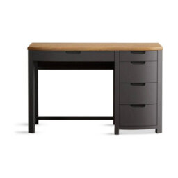 Furniture 48 Brahms Oak And Charcoal Painted Computer Desk