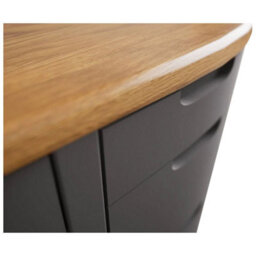 Furniture 48 Brahms Oak And Charcoal Painted Computer Desk - thumbnail 4