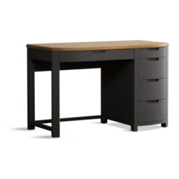 Furniture 48 Brahms Oak And Charcoal Painted Computer Desk - thumbnail 2