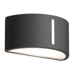 CGC Lighting Cgc Athena Dark Grey Curved Outdoor Wall Light - thumbnail 2