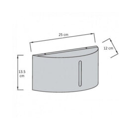 CGC Lighting Cgc Athena Dark Grey Curved Outdoor Wall Light - thumbnail 5