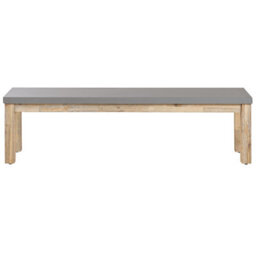 Beliani Garden Bench Ostuni 160 Cm Concrete Grey - thumbnail 5