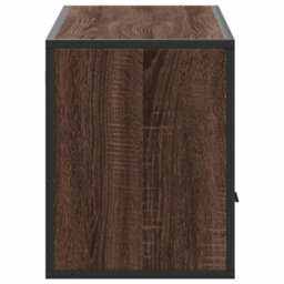 Berkfield Industrial Tv Cabinet Brown Oak 100X31X39.5 Cm Engineered Wood And Metal - thumbnail 5