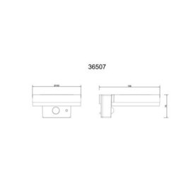 Luminosa Lighting Luminosa Solarleuchte Outdoor Modern Wall Lamp Matt Black Ip44 Led 3000K - thumbnail 6