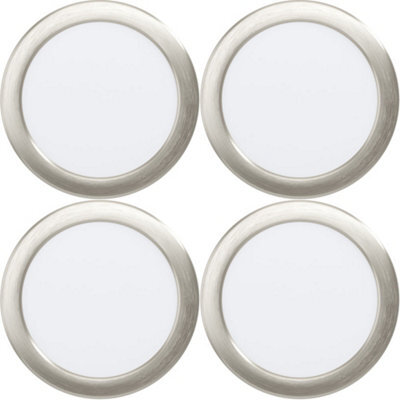 Loops 4 Pack Elegant Satin Nickel Ceiling Spotlight For Modern Home Décor - Versatile Indoor Lighting - image 1
