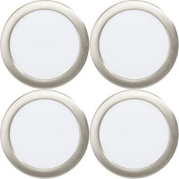 Loops 4 Pack Elegant Satin Nickel Ceiling Spotlight For Modern Home Décor - Versatile Indoor Lighting - thumbnail 1