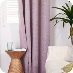 Deconovo Foil Printed Thermal Curtains Super Soft Ring Top Blackout Curtains For Bedroom 46 X 90 Inch 2 Panels - thumbnail 6