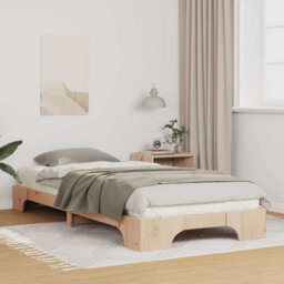 Berkfield Stylish Floor Bed Frame With Storage Brown Wood - thumbnail 2