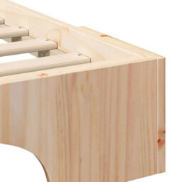 Berkfield Stylish Floor Bed Frame With Storage Brown Wood - thumbnail 8