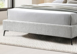 Modena Cream Upholstered Double Bed Frame - thumbnail 3