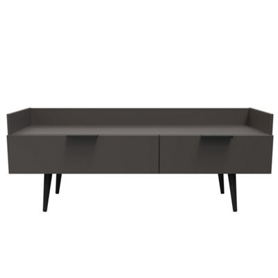 Fuji 2 Drawer Tv Unit In Graphite (Ready Assembled) - image 1