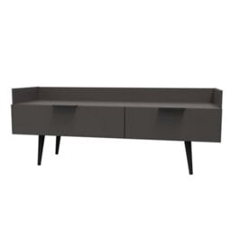Fuji 2 Drawer Tv Unit In Graphite (Ready Assembled) - thumbnail 3