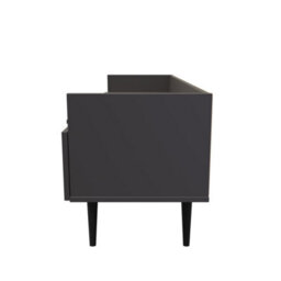 Fuji 2 Drawer Tv Unit In Graphite (Ready Assembled) - thumbnail 2