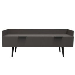 Fuji 2 Drawer Tv Unit In Graphite (Ready Assembled)