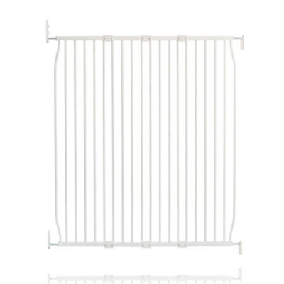 Safetots Extra Tall Eco Screw Fit Baby Gate, White, 110Cm - 120Cm, Extra Tall Gate 100Cm In Height, Stair Gate For Baby - image 1