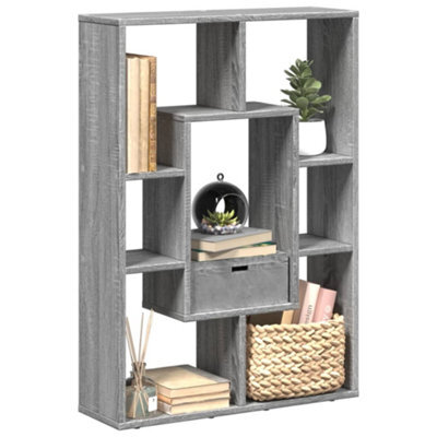 Berkfield Bookcase Grey Sonoma 63X20X90 Cm Engineered Wood - image 1
