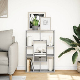 Berkfield Bookcase Grey Sonoma 63X20X90 Cm Engineered Wood - thumbnail 3