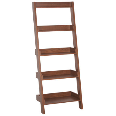 Beliani 5 Tier Shelving Unit Mobile Trio 167 Cm Dark Brown - image 1