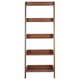 Beliani 5 Tier Shelving Unit Mobile Trio 167 Cm Dark Brown - thumbnail 4