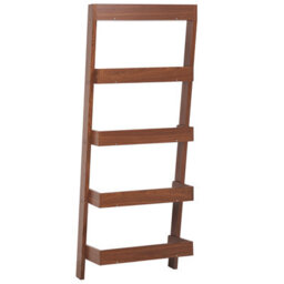 Beliani 5 Tier Shelving Unit Mobile Trio 167 Cm Dark Brown - thumbnail 5