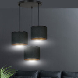 Emibig Lighting Emibig Hilde Pendant Lamp 3 X E27 Black With Black Shade - thumbnail 9