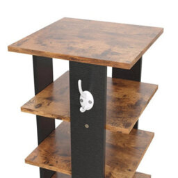 8 Tier Wooden Shoe Rack Hooks Vertical Space Saving Storage For Narrow Spaces - thumbnail 4