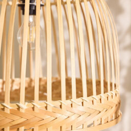 Dibor Traditional Bamboo Dome Easy Fit Decor Ceiling Shade H33 X D40Cm - thumbnail 3