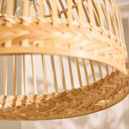 Dibor Traditional Bamboo Dome Easy Fit Decor Ceiling Shade H33 X D40Cm - thumbnail 4