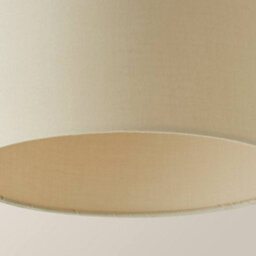 Valuelights Reni Natural Fabric Drum Ceiling Lamp Shade (D)25Cm - thumbnail 5