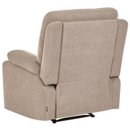 Beliani Recliner Chair Bergen Fabric Taupe - thumbnail 7